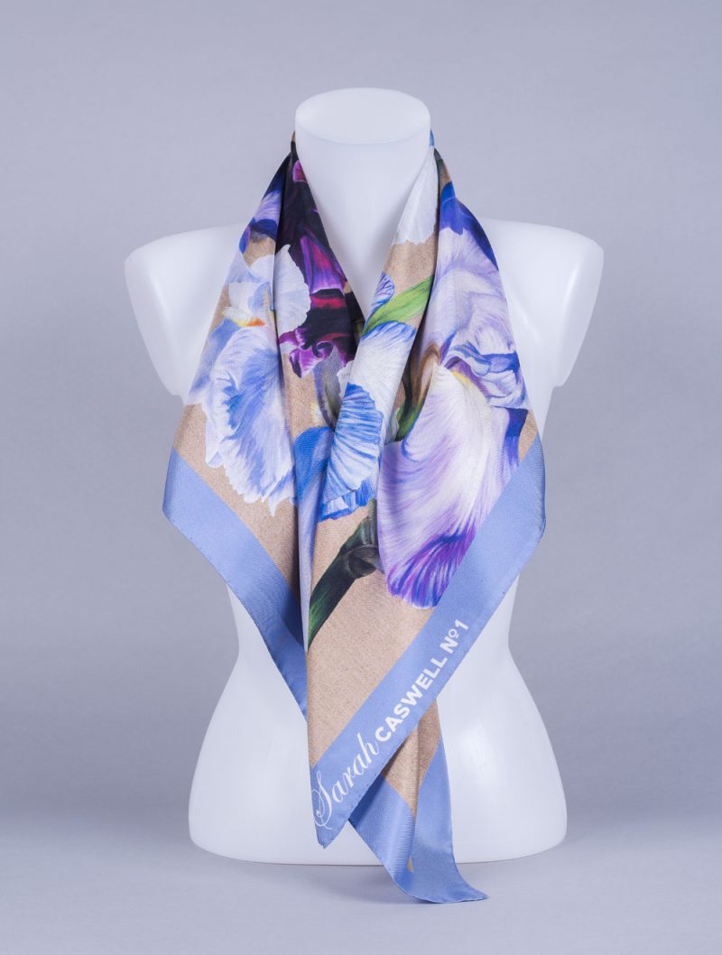 Silk Scarf by Sarah Caswell draped over human form