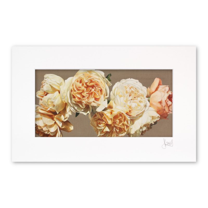 Mounted Print - Butter folds in Linen - Image 2