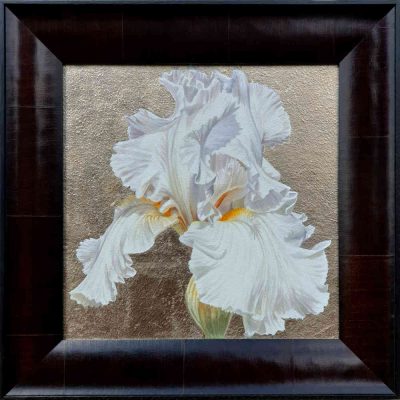 Framed original acrylic painting by Sarah Caswell, Wisdom, Hope and Valour IV.