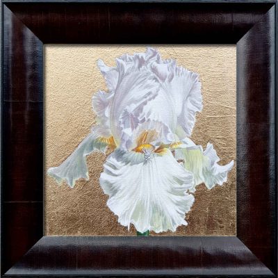 Wisdom, Hope and Valour XI Original acrylic painting by UK floral artist Sarah Caswell.