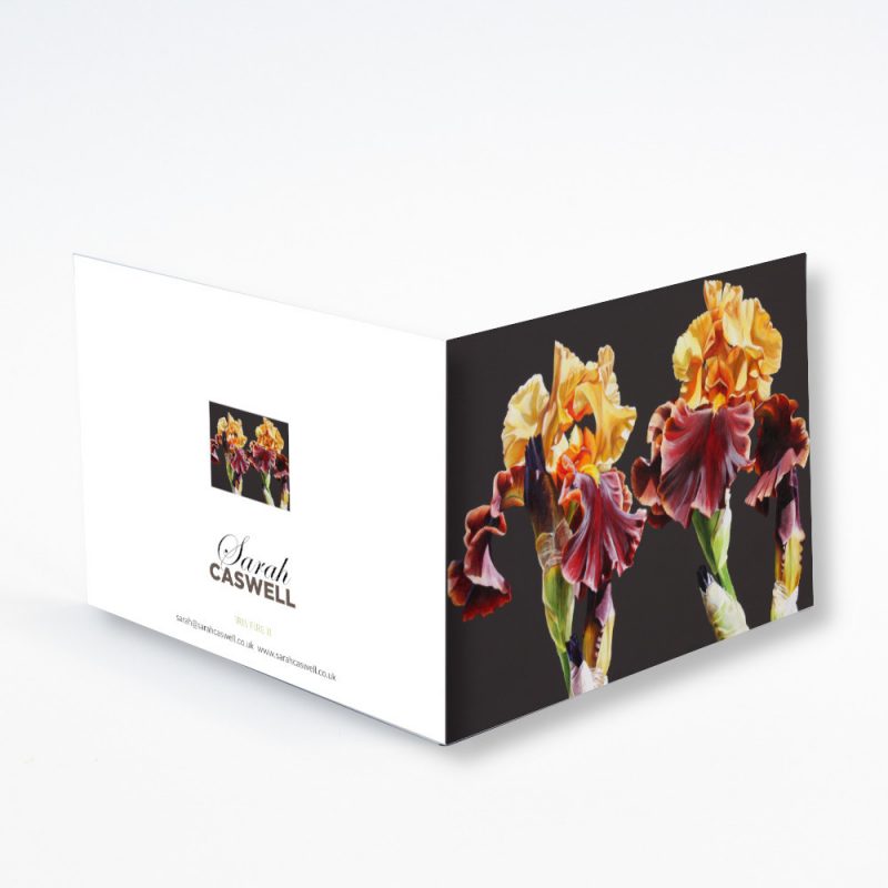 Greetings Card  - Iris Fire II - Image 2