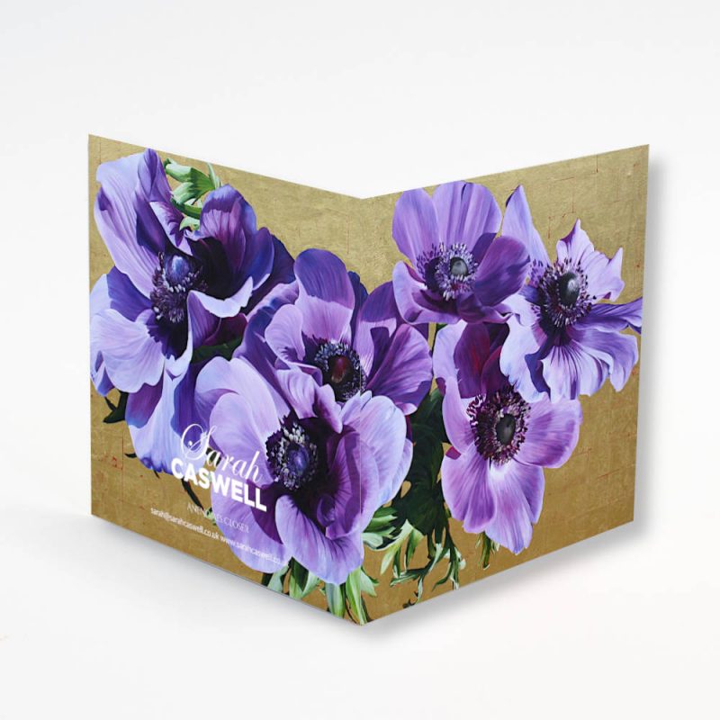 Greetings Card  - Anemones Closer - Image 2