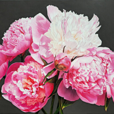Mounted Print - Pink Peonies